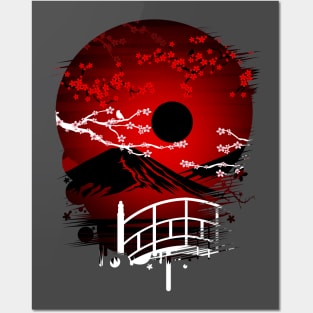 Red Blossom Posters and Art